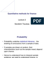 Quantitative Methods for Finance - Lecture 2