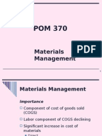 Materials Management