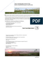 ZR Humedales de Puerto Viejo, Situación Actual y Recomendaciones para Su Conservación (1) .