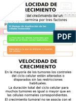 Velocidad Crecimiento Neoplasias