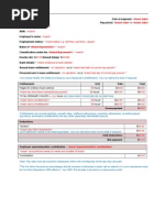 Pay Slip Template