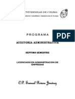 Programa Auditoria 