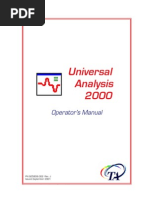 TA Universal Analysis Manual