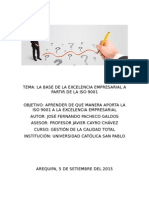 La Base de La Excelencia Empresarial a Partir de La Iso 9001