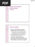 System and Network Administration: Gail Hopkins