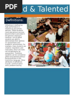 Gifted and Talented Brochure