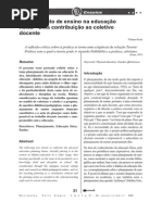 Planejamento de Ensino Na Educação Física Uma Contribuição Ao Coletivo Docente