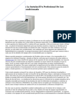 Daikin Recomienda La Instalación Profesional de Los Equipos de Aire Acondicionado