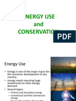 ENERGY USE AND CONSERVATION: GUIDE TO SAVING RESOURCES