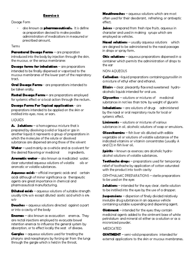 Community Pharmacy Intern Exercises5-9 | PDF | Medical Prescription ...