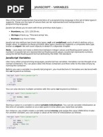 Javascript Variables