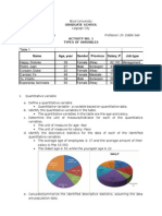 Activity 1 in Statistical Method