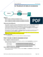 6.2.2.8 Práctica de Laboratorio: Visualización de Tablas de Enrutamiento de Host