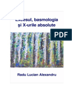 Excesul basmologia si X-urile absolute - Radu Lucian Alexandru