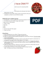 Strawberrys Have Dna - Student Instructions