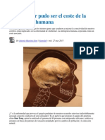 El alzhéimer pudo ser el coste de la inteligencia humana