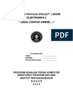 Contoh Makalah Project Akhir Elektronika 2