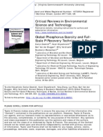 Global Phosphorus Scarcity and Full-Scale P-Recovery Techniques - A Review