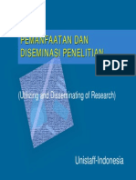 POKBAH 8 Pemanfaatan Dan Diseminasi Hasil PenelitianUNISTAFF INA