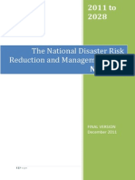 National Disaster Risk Reduction and Management Plan 2011 2028
