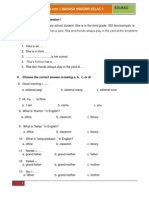 Soal UAS Smt 1 Bahasa Inggris Kelas 3