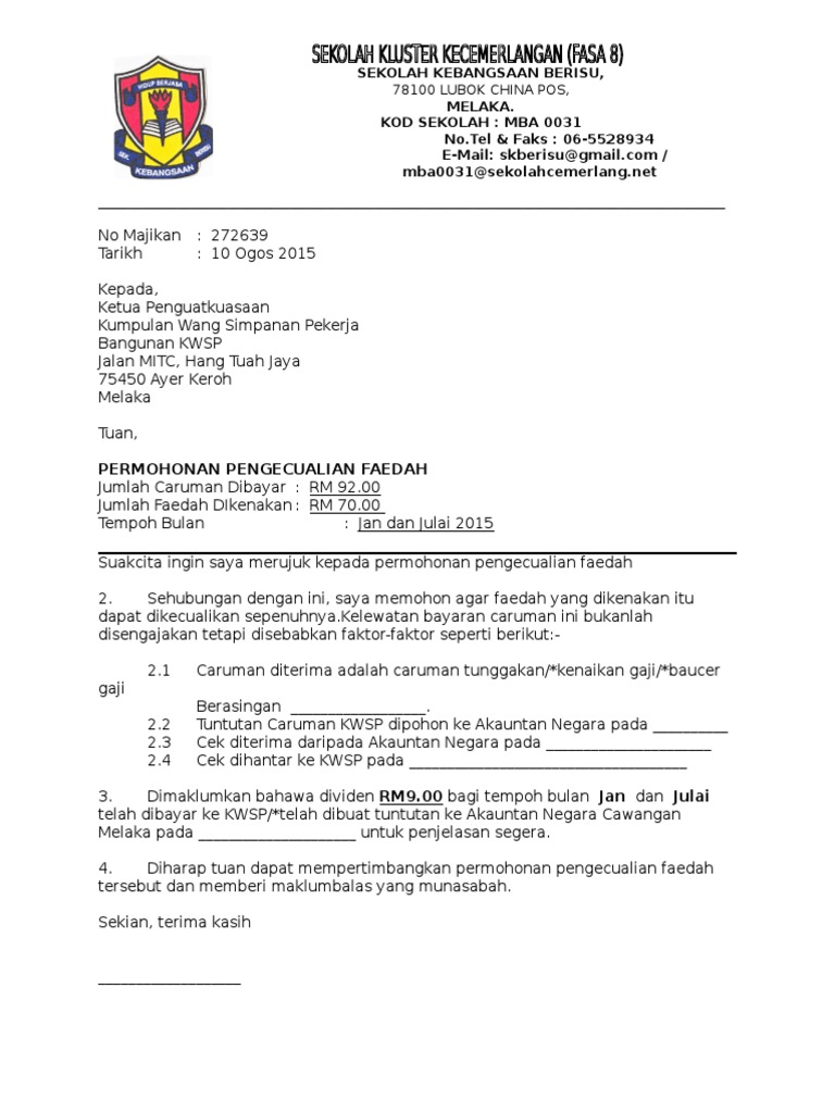 Pengecualian Faedah Kwsp Pdf