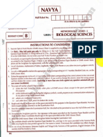 TS EdCET 2015 Biological Science Question Paper & Answer Key