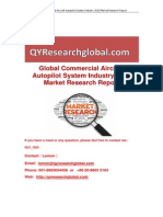 Global Commercial Aircraft Autopilot System Industry 2015 Market Research Report