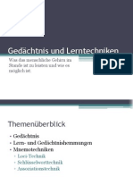 95752244 Gedachtnis Und Lerntechniken