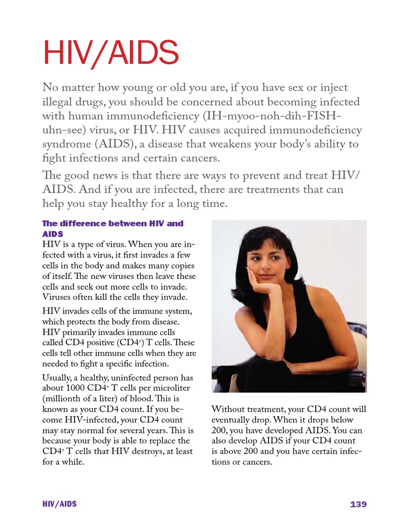 The Difference Between HIV and Aids | PDF | Hiv/Aids | Sexually ...