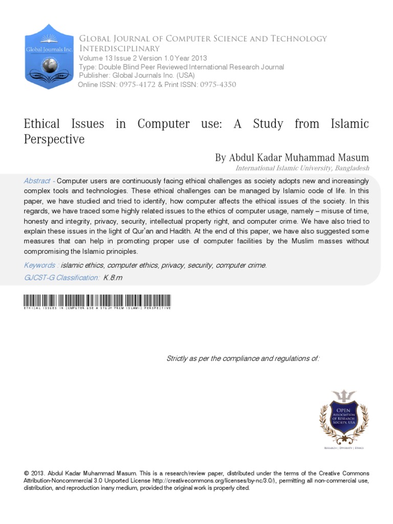 2 Ethical Issues in Computer | PDF