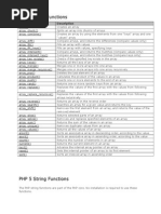 PHP 5 Array Functions: Function Description