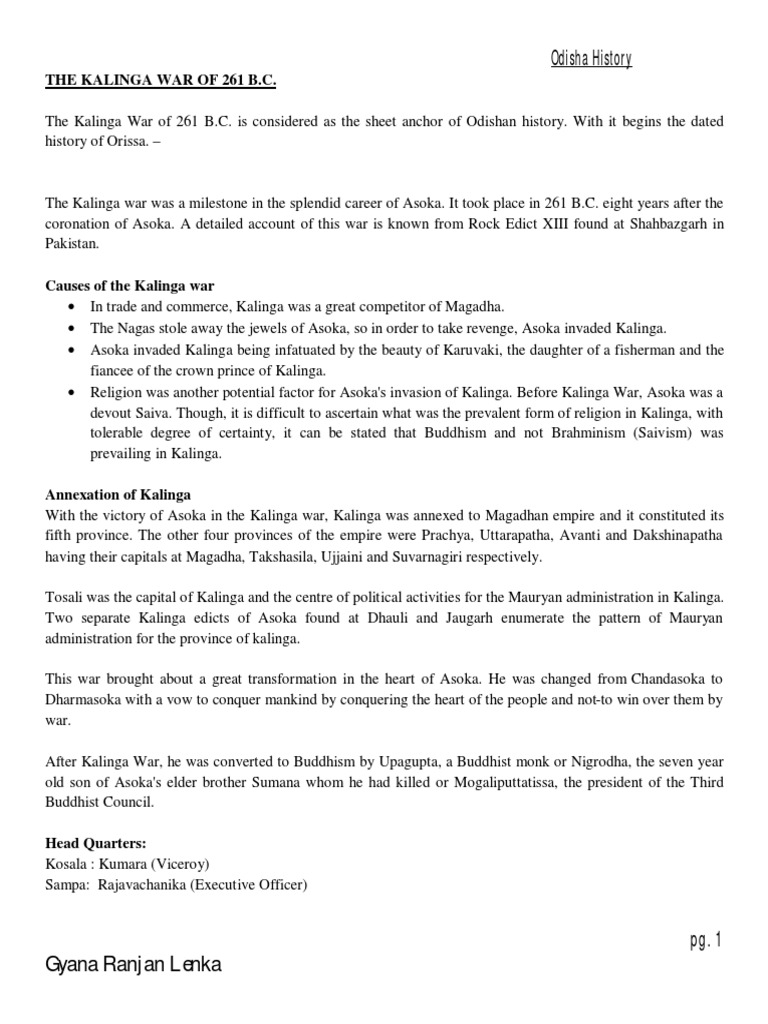 Odisha History For Opsc Ossc Pdf Ashoka Religion And Belief