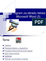 Ms - Word - 5 Microsoft Word Tutorijal