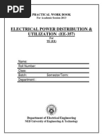 Lab Manual Power Distribution and Utilization