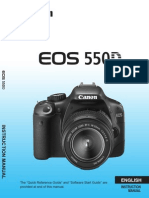 User manual Canon EOS 550D