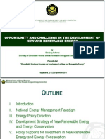 Presentasi Dirjen EBTKE, Opportunity and Challenge in Dev of NRE, Yogyakarta 21 Sep 2011