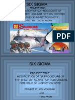 Six Sigma: Modification of Qa Procedure of FRP Shelter' Against Op Task Orders For Issue of Inspection Note