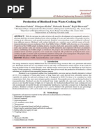 Production of Biodiesel From Waste Cooking Oil