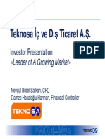 Teknosa Presentation TSA Format Q4 2012 LV Print