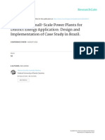 Distributed Small-Scale Power Plants Case Study Design in Brazil