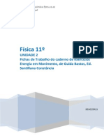 Física 11o fichas de trabalho energia em movimento