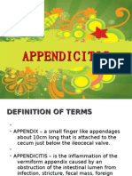 Appendicitis & Appendectomy