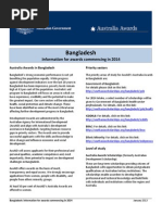 Bangladesh: Information For Awards Commencing in 2014