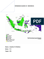 Peta Penyebaran Agama Di Indonesia