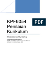Penilaian Kurikulum KPF 6054