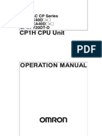Manual CPU CP1H - OpMan - EN