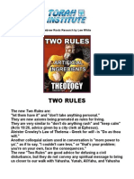 Two Rules - Opinion of Lew White
