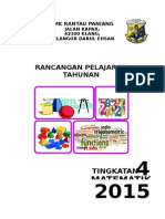 2015 Rancangan Tahunan T4 Matematik