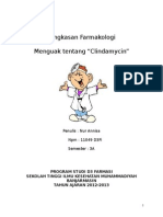 RINGKASAN FARMAKOLOGI TENTANG CLINDAMYCIN